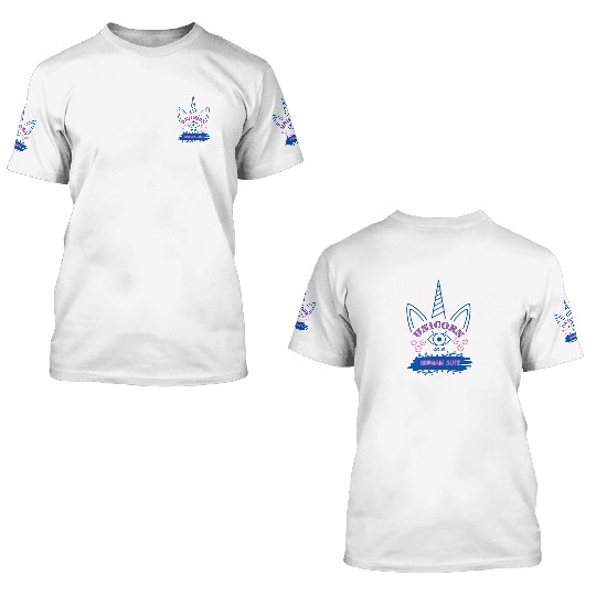 Unicorn in a Human Suit 3D T Shirts