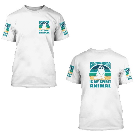 funny Respect the groundhog 3D T Shirts