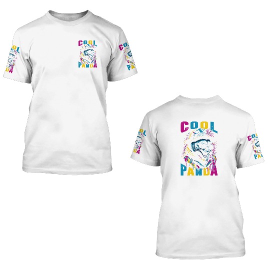 Cool Panda 3D T Shirts