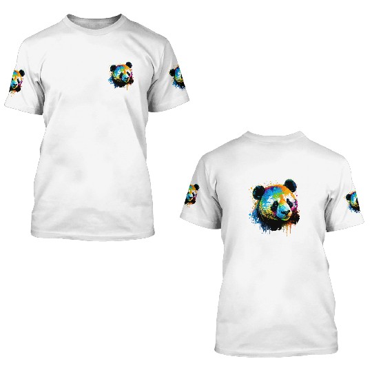 Never Say No To Panda 3D T Shirts