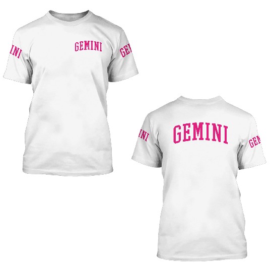 K Varsity Gemini 3D T Shirts
