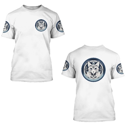 tiger cat 3D T Shirts