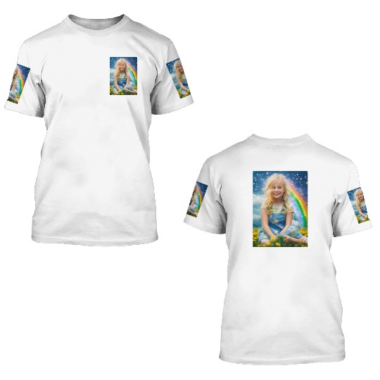 Celestial Rainbow Harmon 3D T Shirts