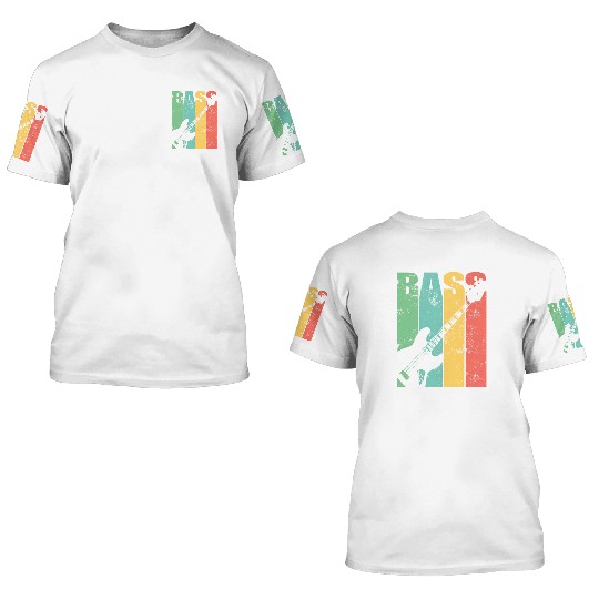 Bass Guitar 3D T Shirts