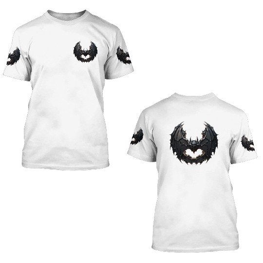 Robot Bat 3D T Shirts