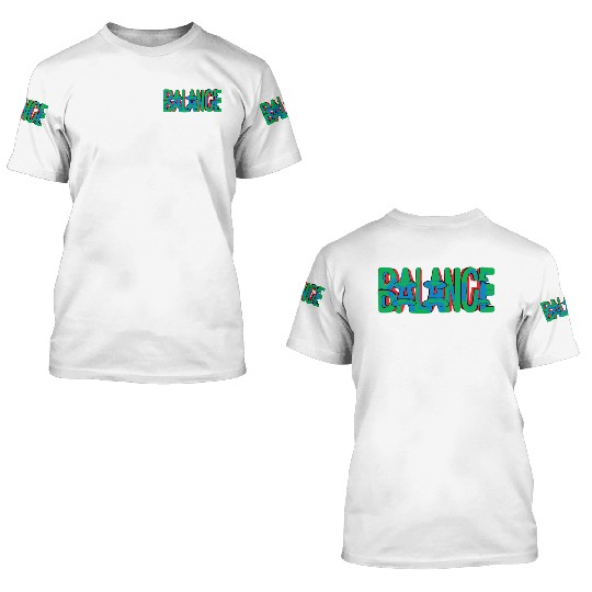 Striving for Harmony, Embracing Balance 3D T Shirts