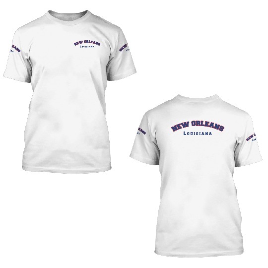 New Orleans Louisiana 3D T Shirts