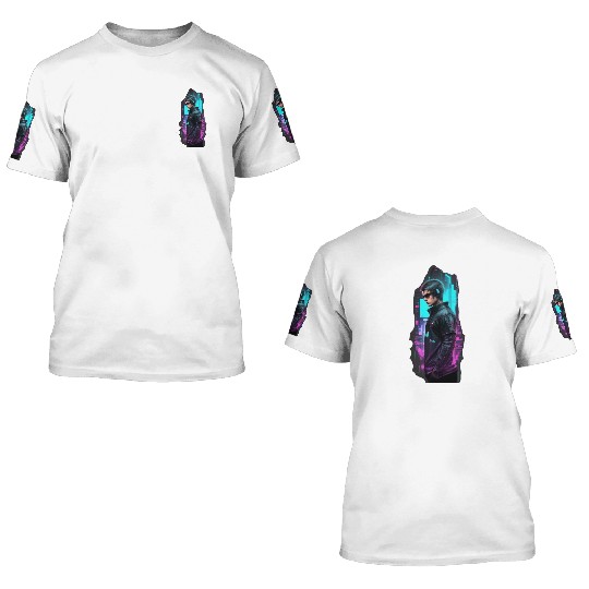 sci fi character v8 3D T Shirts