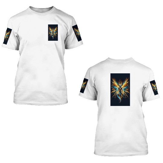Prismatic Guardian Warrior of Light 3D T Shirts