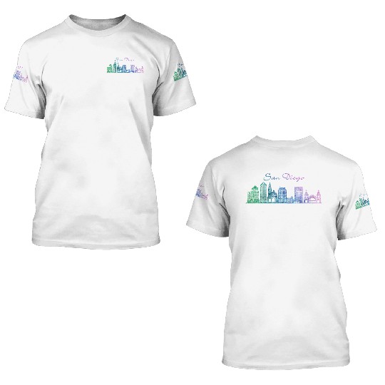 San Diego 3D T Shirts