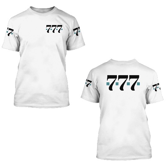Angel number 7. 777 3D T Shirts