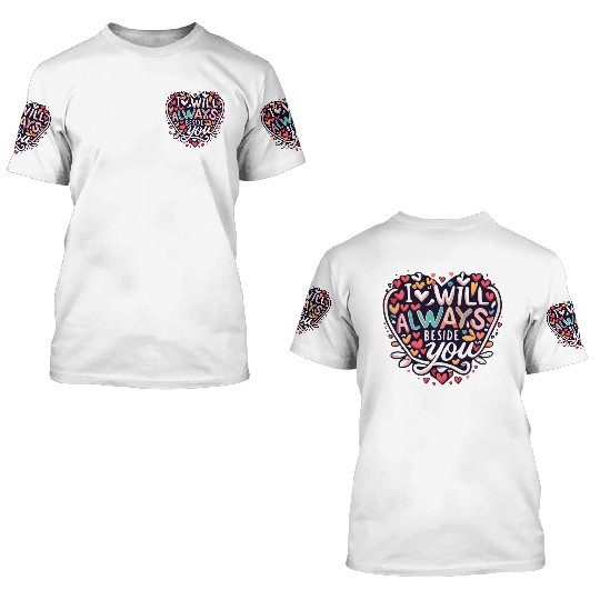 i will always beside you 3D T Shirts