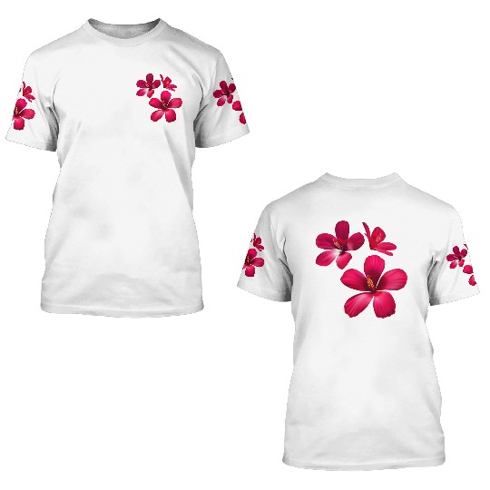 Art-Shpalery Flower tapet 3D computer 3D T Shirts