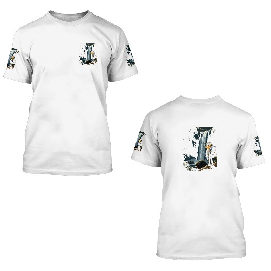 Photography Waterfall Nature Photographer Camera 3D T Shirts