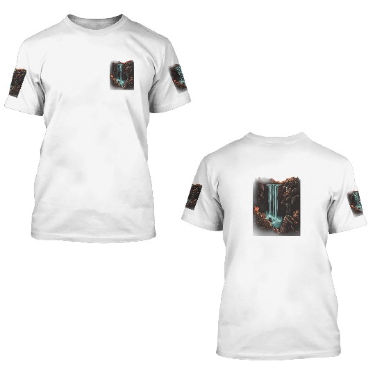 Photography Waterfall Nature Photographer Camera 3D T Shirts