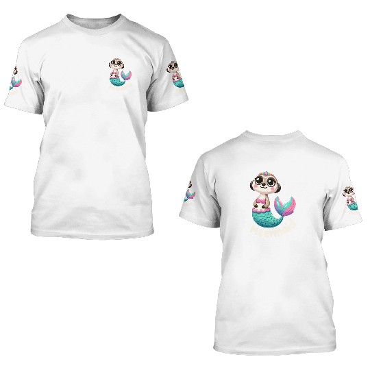 Meerkat Mermaid Fantasy 3D T Shirts