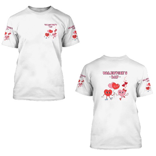 Valentine's Day design 3D T Shirts