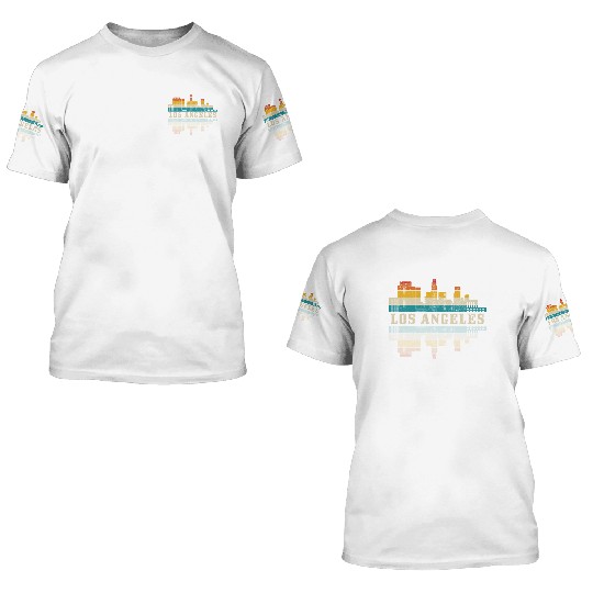 Los Angeles California LA Gift 3D T Shirts