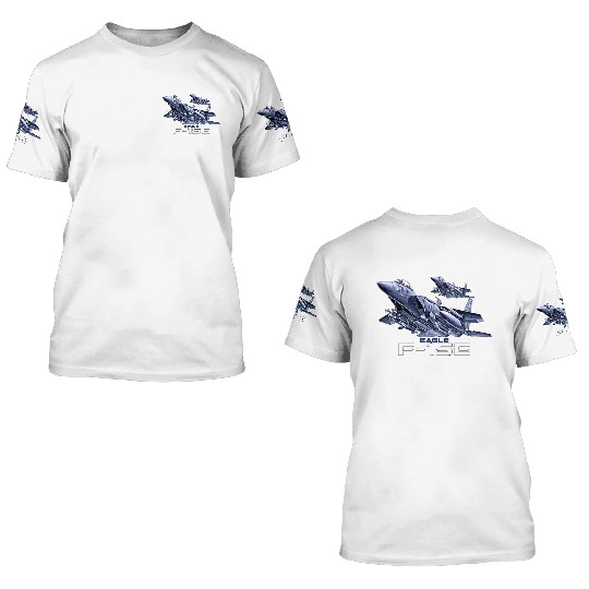 F-15E Eagle Fighterjet 3D T Shirts