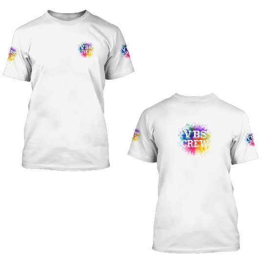 VBS Colorful Bible Vacation School Love 3D T Shirts