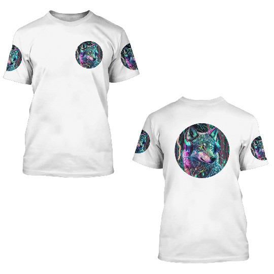 Electric Wilderness Glow 4 3D T Shirts