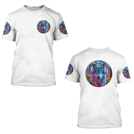 Electric Wilderness Glow 3 3D T Shirts