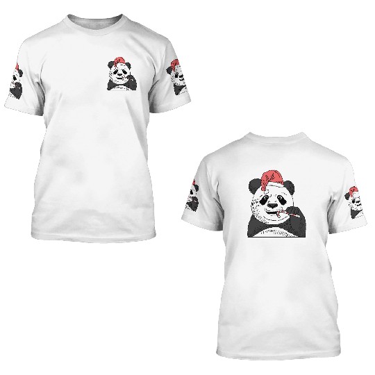 Panda Candy Cane Pastry Maker Gift 3D T Shirts