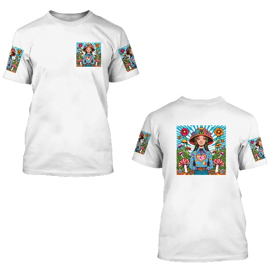 Mushroom 70 s 3D T Shirts