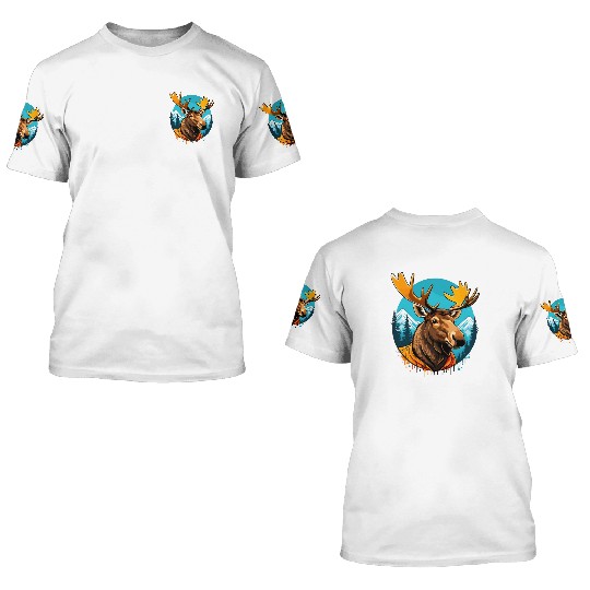 Moose 3D T Shirts