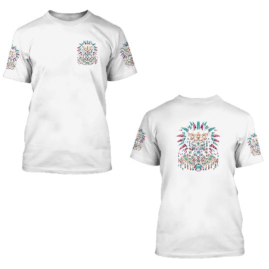 Aztec Jaguar Warrior Aztec Culture Indigenous 3D T Shirts