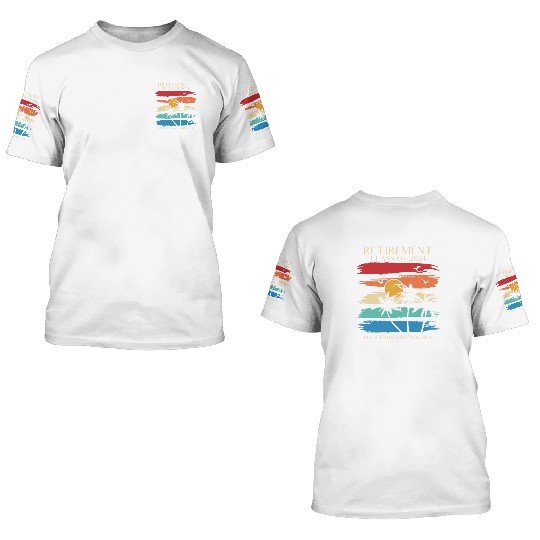 2024 Retirement Countdown Beach 3D T Shirts