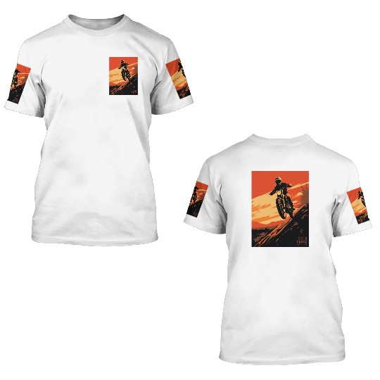 Sunset Motocross - Race Day 3D T Shirts