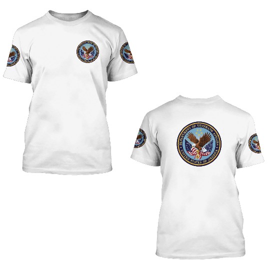 US Veterans Affairs Seal 3D T Shirts