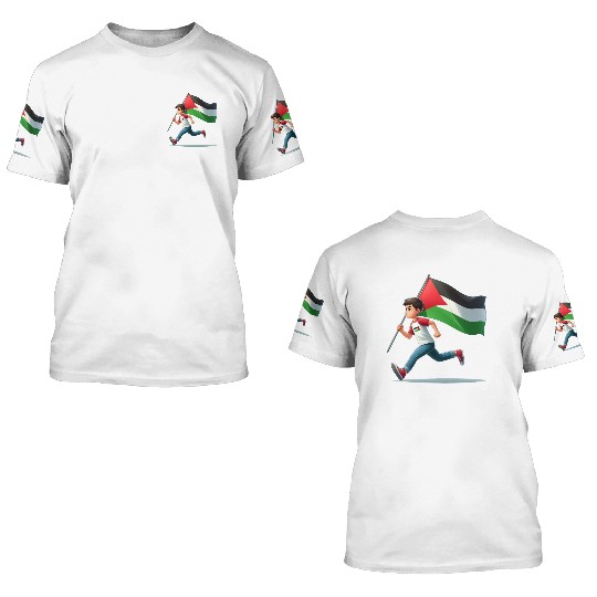 Free Palestine 3D T Shirts