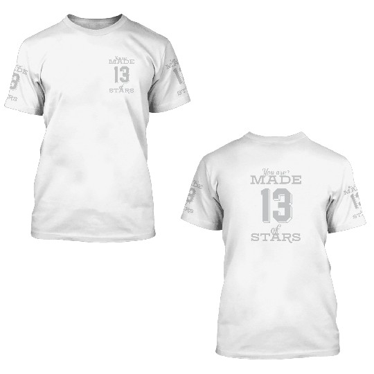 Celestial Origin Number Thirteen Star Design 3D T Shirts