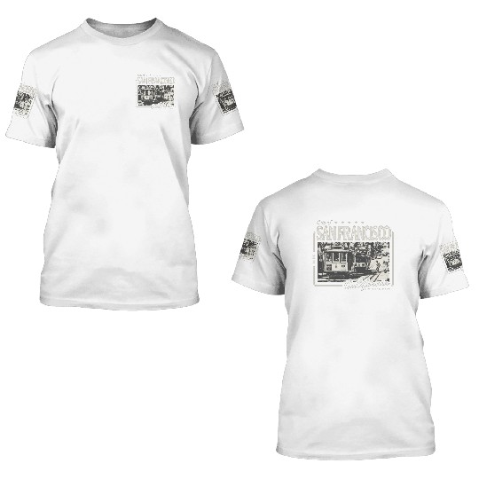 SAN FRANCISCO CALIFORNIA POWELL STREET 3D T Shirts