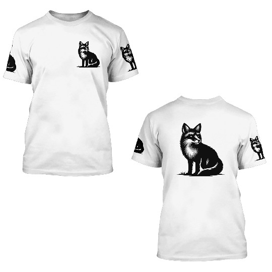 Cute, Clever Fox 3D T Shirts