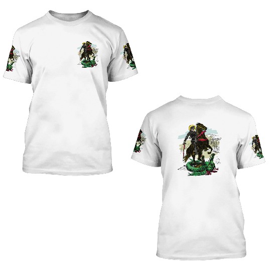 St George and the Dragon 3D T Shirts