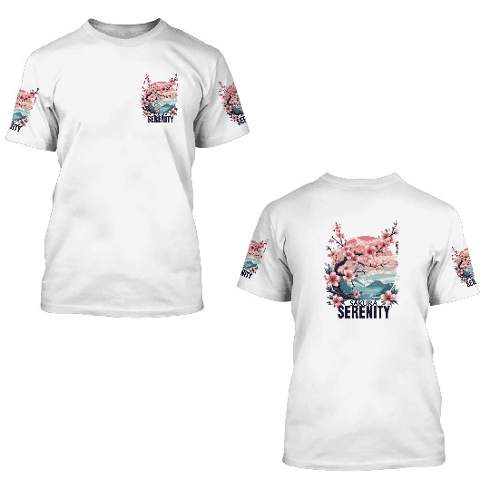 Sakura serenity 3D T Shirts