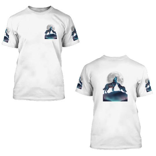 Amazing Wolf 3D T Shirts