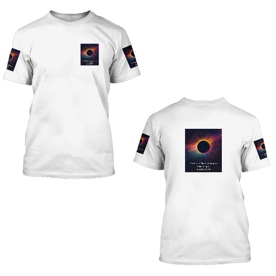 Celestial Dance: Solar Eclipse 3D T Shirts