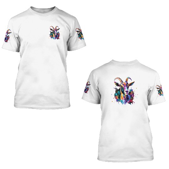 Goat Farmer Gift 3D T Shirts