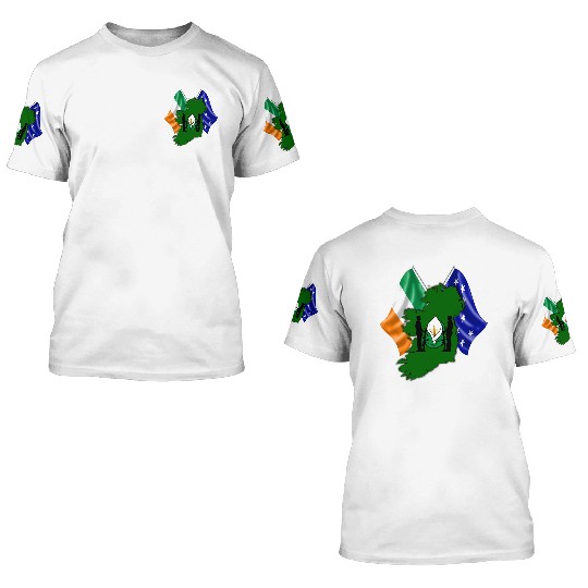 Irish Easter Lily - Designed in Ireland 3D T Shirts