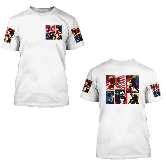 Memorial Day 6 3D T Shirts