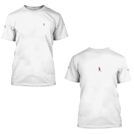 SWING Tennis Player #2 White/Red 3D T Shirts