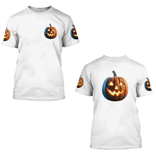 Jack o Lantern Pumpkin 3D T Shirts