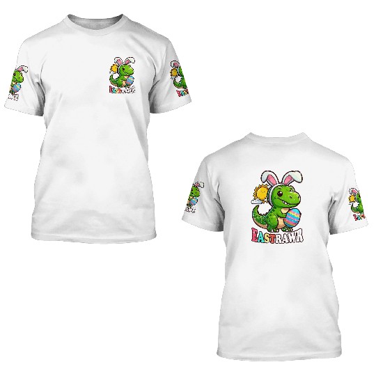 EASTRAWR DINOSAUR EASTER 3D T Shirts