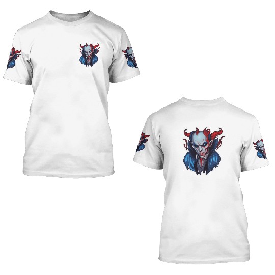 dark shadows: Horned Vampire 3D T Shirts