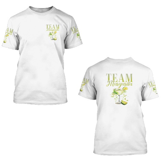 Team Margarita Tequila Stag Party 3D T Shirts