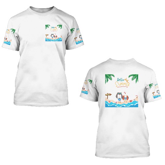 beach lobster 3D T Shirts